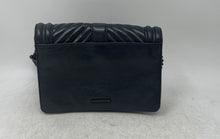 Load image into Gallery viewer, Rebecca Minkoff Womens Black Chevron Quilted Leather Turnlock Love Crossbody Bag
