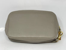 Load image into Gallery viewer, Moschino Womens Gray Detachable Strap Zipper Cosmetic Bag Stained
