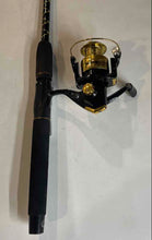 Load image into Gallery viewer, Roddy Hunter H52 Black 6.5 Inch Spinning Reel And Fishing Rod

