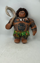 Load image into Gallery viewer, Disney Store Moana Maui Magical Fish Hook Tattoos Leaf Skirt Soft Plush Doll
