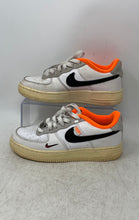 Load image into Gallery viewer, Nike Kids Air Force 1 Low 07 DX3361-100 White Orange Sneaker Shoes Size 4Y
