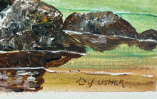 Load image into Gallery viewer, House Of Usher Lighthouse On The Beach Signed Canvas Wall Art Painting
