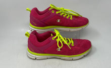 Load image into Gallery viewer, Champion Womens Pink Green White Low Top Lace-Up Running Sneaker Shoes Size 7
