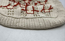 Load image into Gallery viewer, Womens Cream Crochet Open Weave Tote Bag Handcrafted In India With Tags
