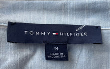 Load image into Gallery viewer, Tommy Hilfiger Womens Light Blue White Striped Long Sleeve Button-Up Shirt Sz M
