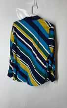 Load image into Gallery viewer, 7th Ave Design Studio New York &amp; Co Womens Multicolor Striped Button-Up Shirt M
