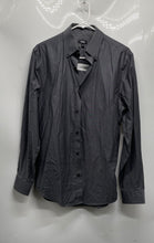 Load image into Gallery viewer, Express Mens Dark Gray Long Sleeve Collared Button-Up Shirt Size Small
