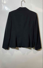 Load image into Gallery viewer, Calvin Klein Womens Black Notch Lapel Single Breasted One-Button Blazer Size 10
