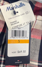 Load image into Gallery viewer, Tommy Hilfiger Womens Red Plaid Long Sleeve Button-Up Shirt Size S/P With Tag
