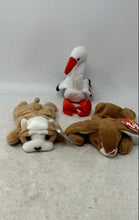 Load image into Gallery viewer, Ty Beanie Baby Stilts The Stork Wrinkles Ears Rabbit Plushies Toys 3 Pcs w/ Tag
