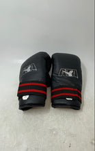 Load image into Gallery viewer, ATA Black Red Adjustable Wrist Strap Martial Arts Sparring Gloves Size Medium
