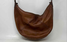 Load image into Gallery viewer, Lucky Brand Womens Brown Leather Shoulder Strap Top Zipper Hobo Purse
