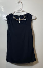 Load image into Gallery viewer, INC International Concepts Womens Black Sleeveless Keyhole Blouse Top Size S
