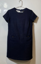 Load image into Gallery viewer, Ann Taylor Womens Blue Short Sleeve Crew Neck Regular Fit Shift Dress Size 2
