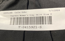 Load image into Gallery viewer, Express Womens Gray Back Zip Knee-Length Straight &amp; Pencil Skirt Size 0
