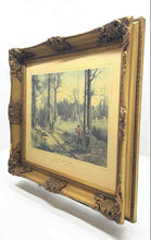 Load image into Gallery viewer, Home Decorative Wall Hanging Framed Chasse Sous Bois Lithograph Art Print
