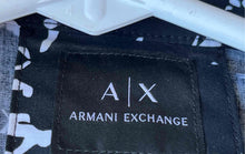 Load image into Gallery viewer, Armani Exchange Mens Black White Printed Long Sleeve Button-Up Shirt Size S
