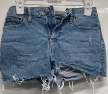 Load image into Gallery viewer, Calvin Klein Womens Blue Medium Wash Pockets Denim Cut-Off Shorts Size 25
