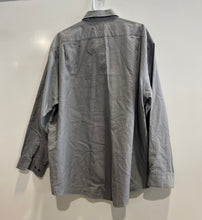 Load image into Gallery viewer, Calvin Klein Mens Gray Cotton Long Sleeve Spread Collar Dress Shirt Size 17 1/2
