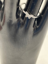 Load image into Gallery viewer, Women's Silver Tone Ring Size 8.25 With Stones. Weight 1.2g
