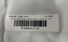 Load image into Gallery viewer, Calvin Klein Mens White Collared Long Sleeve Dress Shirt Size 18 1/2
