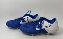 Load image into Gallery viewer, Nike Mens Alpha Huarache Elite 2 CI2226-400 White Blue Baseball Cleats Size 10.5
