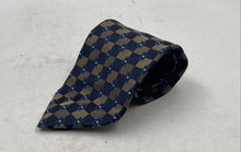 Load image into Gallery viewer, Valentino Mens Blue Brown Printed Adjustable Pointed Tie
