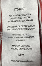 Load image into Gallery viewer, Mario Serrani Womens Red White Striped Flat Front Pockets Capri Pants Size M
