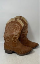 Load image into Gallery viewer, Coconuts Womens Cisco Brown Leather Pull On Cowgirl Western Boots Size 7 M
