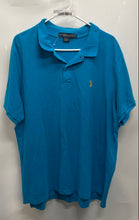 Load image into Gallery viewer, U.S. Polo Assn. Mens Blue Short Sleeve Collared Golf Polo Shirt Size XXL
