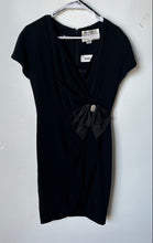 Load image into Gallery viewer, Richard Warren Saks Fifth Avenue Womens Black Back Zip Wrap Dress Size 6
