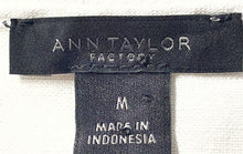 Load image into Gallery viewer, Ann Taylor Womens Off White 3/4 Sleeve Button Front Blouse Top Size Medium
