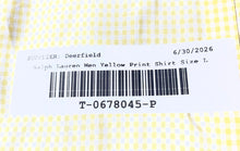 Load image into Gallery viewer, Ralph Lauren Mens Yellow White Gingham Cotton Bertrand Button-Up Shirt Size L
