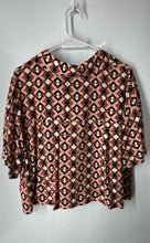 Load image into Gallery viewer, Nina Parker Womens Multicolor Geometric Collared Button-Up Shirt Size 1X w/ Tags
