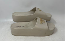 Load image into Gallery viewer, Guess Los Angeles Womens Beige Slip-On Round Toe Platform Slide Sandals Size 9M
