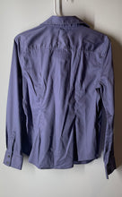 Load image into Gallery viewer, Banana Republic Womens Purple Stretch Non-Iron Fitted Button-Up Shirt Size 12
