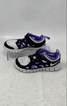 Load image into Gallery viewer, Nike Kids Free Run 2.0 DA2689-101 White Black Purple Sneakers Shoes Size 11C

