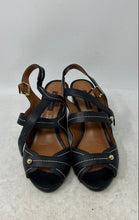 Load image into Gallery viewer, Jorge Bischoff Womens Brown And Black Leather Buckle Ankle Strap Sandal Size 6
