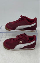 Load image into Gallery viewer, Puma Kids Roma White Gold Red Low Top Lace-Up Sneaker Shoes Size 9C
