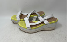 Load image into Gallery viewer, Grand Ambition Cole Haan Womens Ayer Yellow White Platform Sandals Size 8
