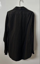 Load image into Gallery viewer, Calvin Klein Mens Black Collared Slim Fit Long Sleeve Dress Shirt Size XL
