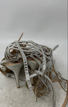 Load image into Gallery viewer, Bella Marie Womens Gray Open Toe Stiletto Gladiator Heels Size 9
