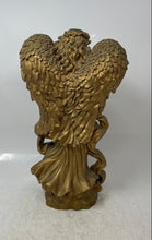 Load image into Gallery viewer, Classic Gold Color Home Decor Feather Wings Angel Figurine Holding Babybird
