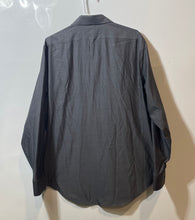 Load image into Gallery viewer, Calvin Klein Mens Dark Gray Long Sleeve Collared Dress Shirt Size 16.5 34/35
