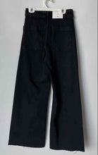 Load image into Gallery viewer, Zara Womens Black Denim Pockets Raw Hem Wide-Leg Jeans Pants Size 2 With Tag
