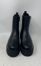 Load image into Gallery viewer, Burudani Womens Black Leather Pull-On Platform Ankle Chelsea Boots Size 9
