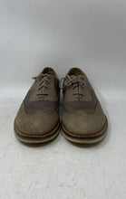 Load image into Gallery viewer, Lacoste Mens Sherbrooke Brogue 2 Taupe Brown Wingtip Oxford Dress Shoes Size 8
