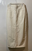 Load image into Gallery viewer, Mango Womens White Front Slit Pockets Jean Maxi Skirt Size Medium
