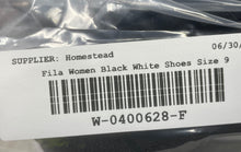 Load image into Gallery viewer, Fila Womens Redmond 5CM01652-013 Black White Leather Sneaker Shoes Size 9
