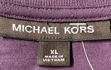 Load image into Gallery viewer, Michael Kors Mens Purple Cotton Short Sleeve Collared Golf Polo Shirt Size XL
